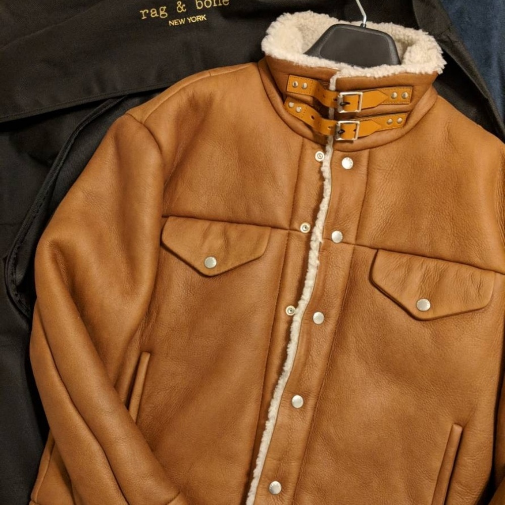 Rag & Bone Natalie Shearling Jacket M